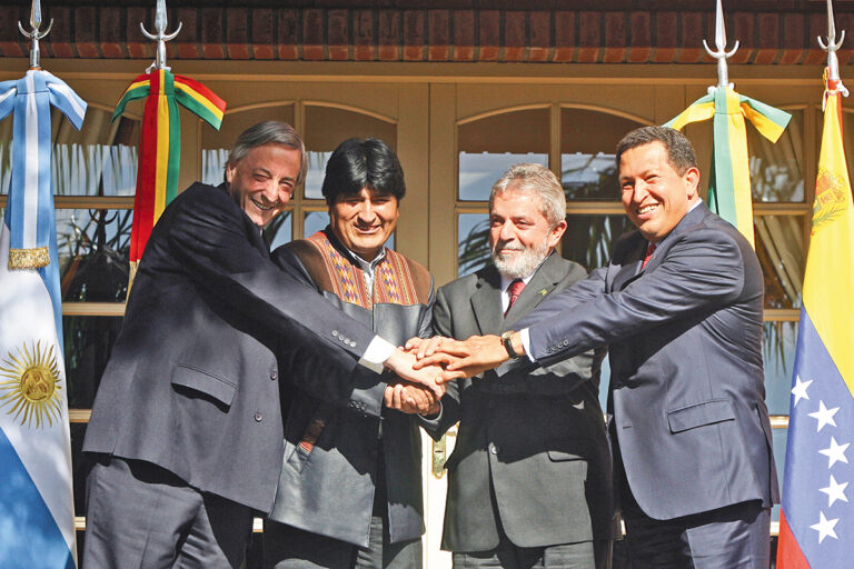 ARGENTINA-KIRCHNER-MORALES-LULA DA SILVA-CHAVEZ